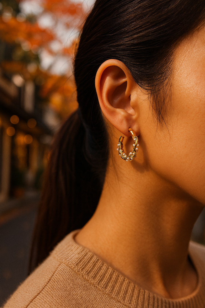 ヴェイル フープピアス