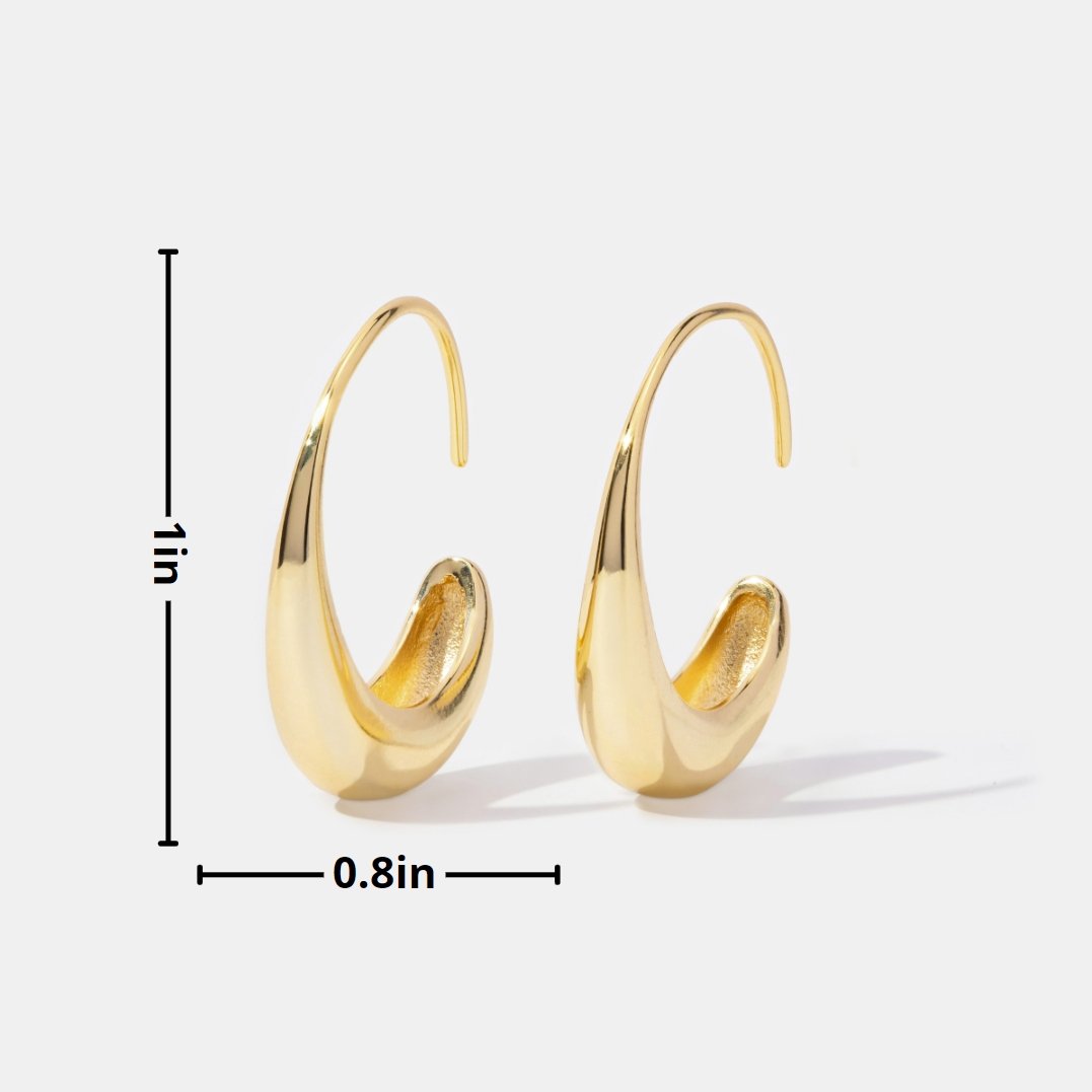 チナ ドロップフープピアス