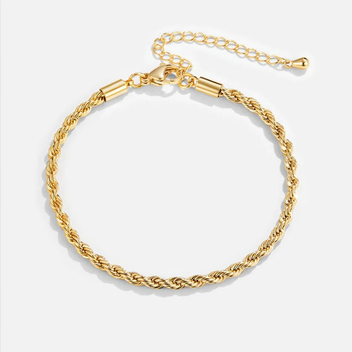 ツイステッドシックゴールドブレスレット