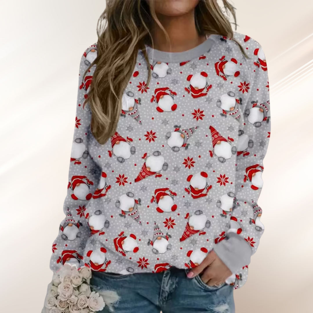 Frosted Laurel Holiday Sweater