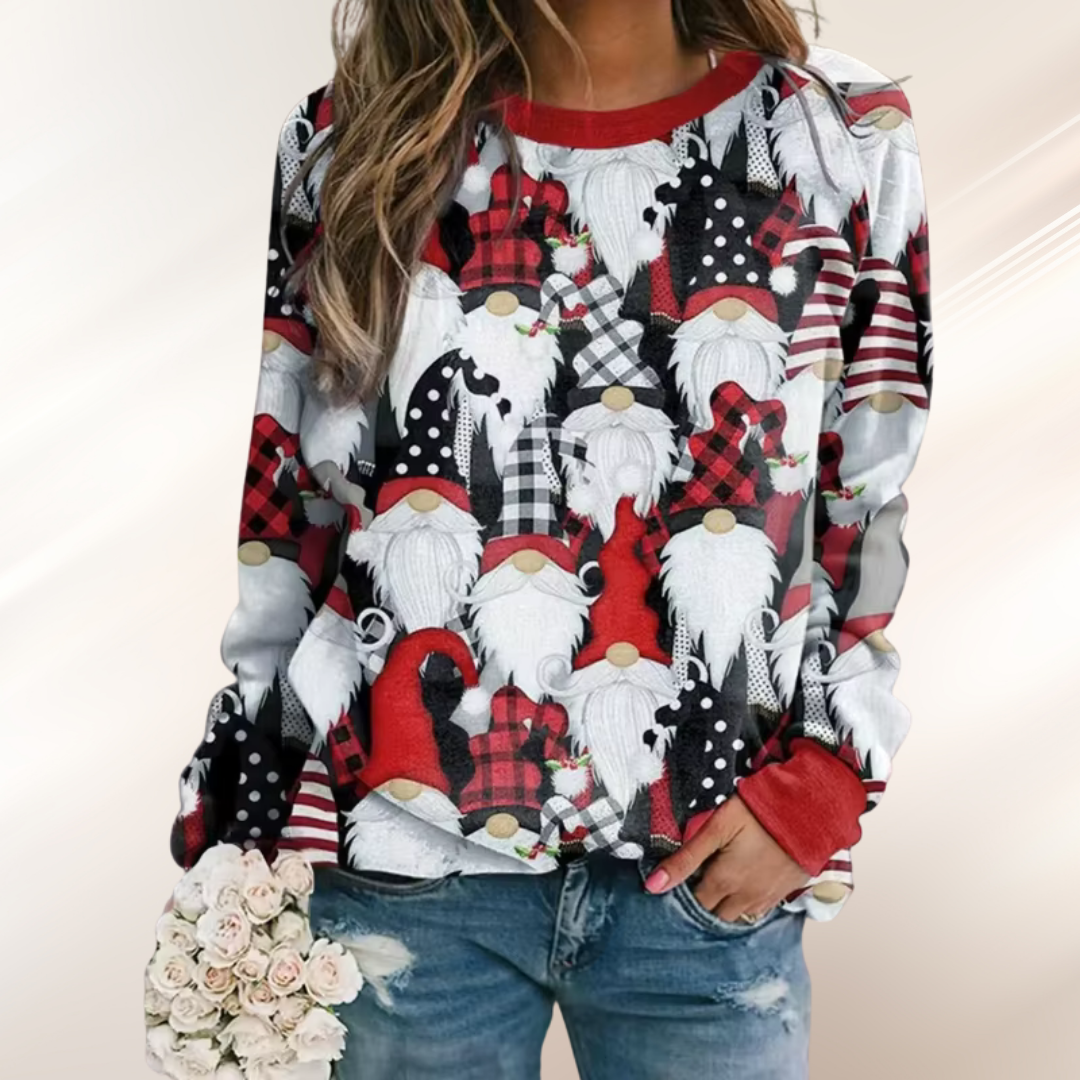 Evergreen Crest Holiday Sweater