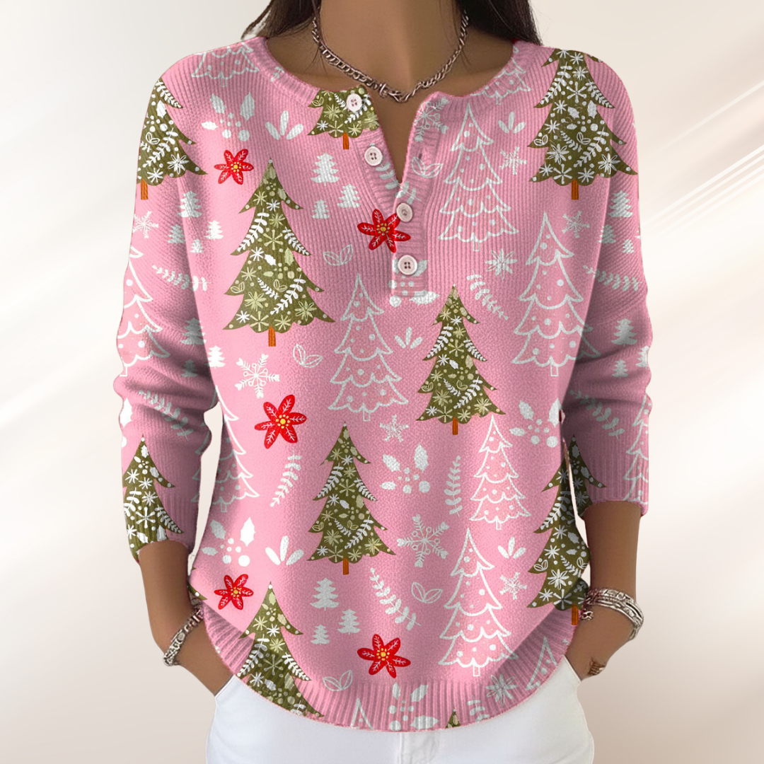 Silver Pine Haven Holiday Sweater
