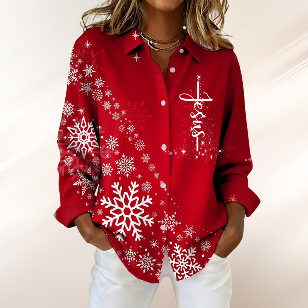 Snowfall Haven Holiday Sweater