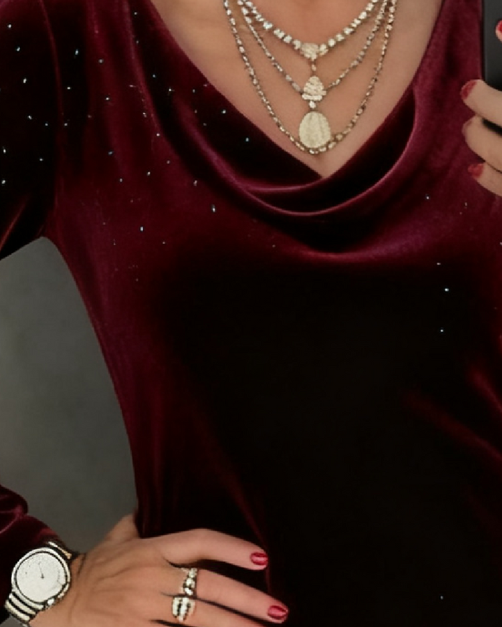 Aubrey | Straight dress with a shimmery finish