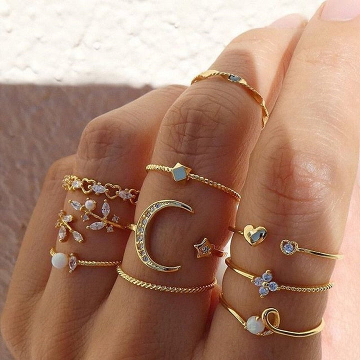 Lorea - Starry Elegance Ring Set