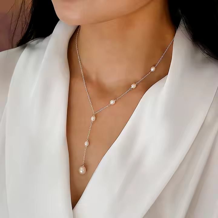 Jiela - Chic Pearl Necklace