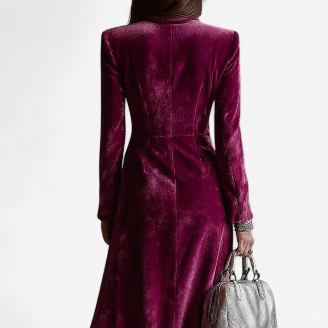Virginie | Velvet wrap dress