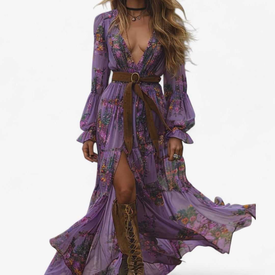 Mélanie | Floral fluid dress