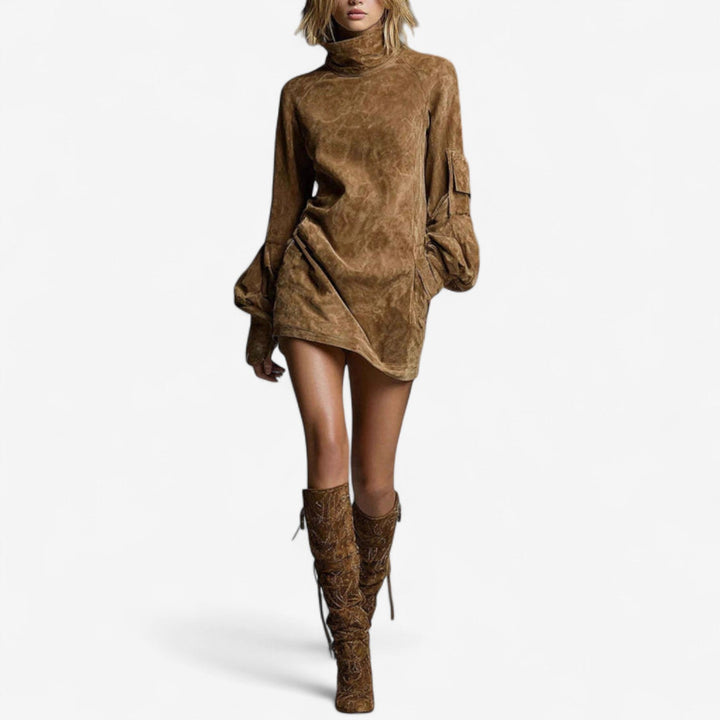 Tania | High-neck mini dress