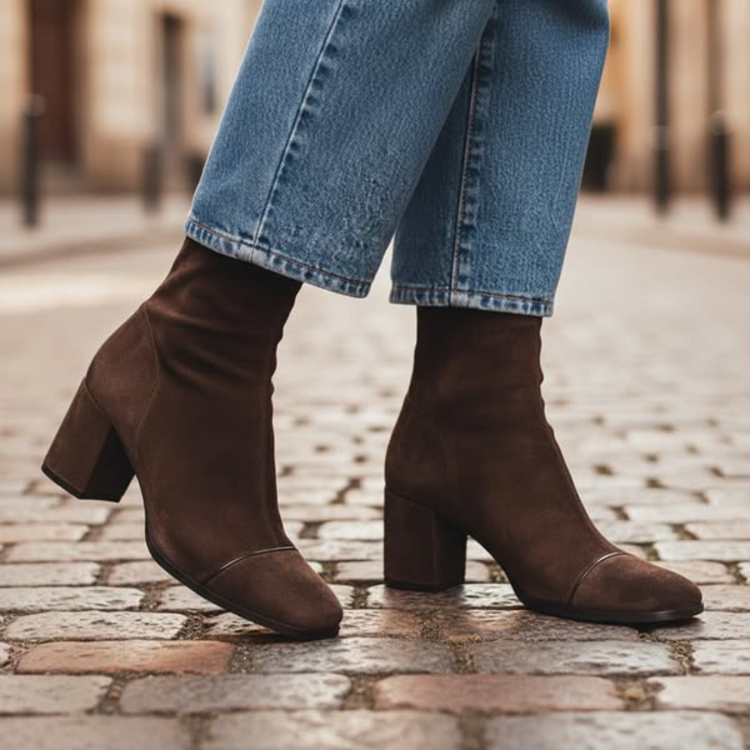 Victoria | Square toe heeled boots