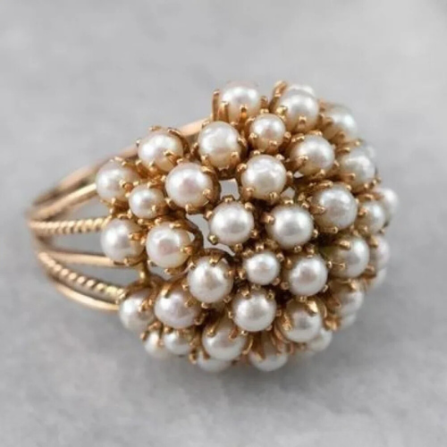 Eliza - Pearl Cascade Ring