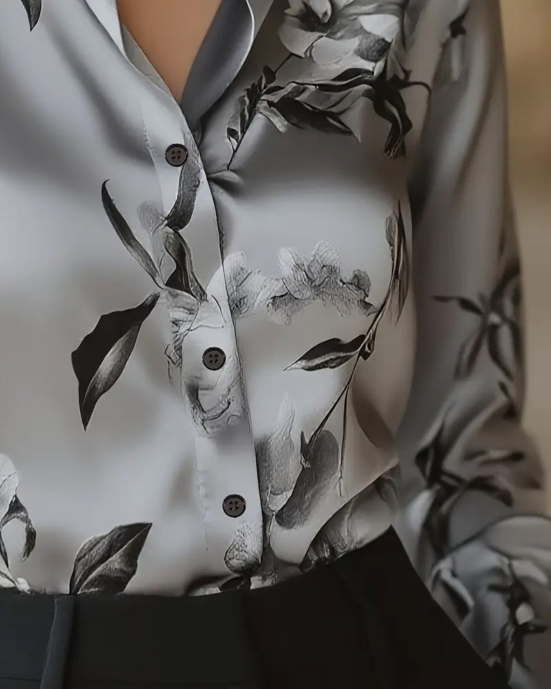 Retro Floral Print Shirt