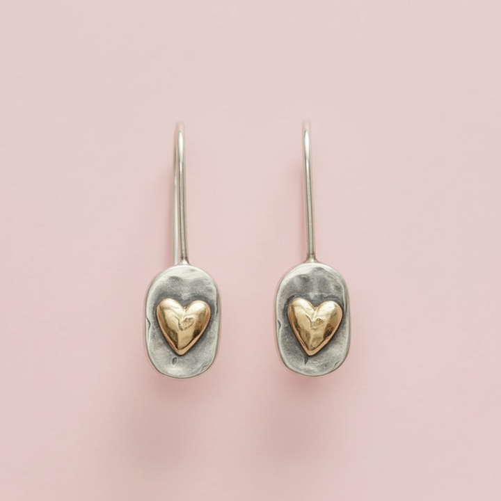Zenaida - Heart Charm Earrings