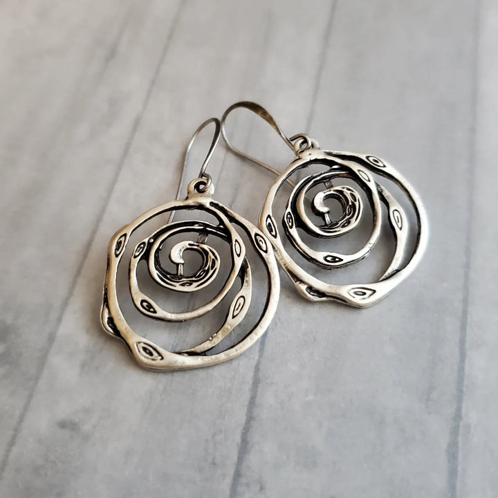 Lory - Celestial Spiral Earrings