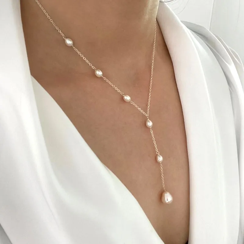 Jiela - Chic Pearl Necklace