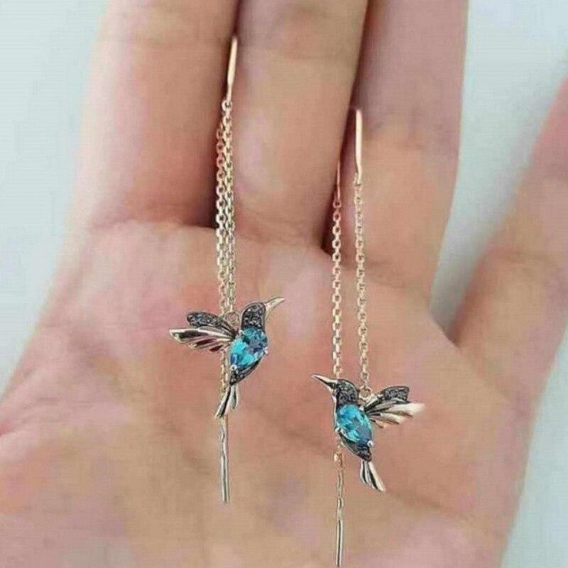 Sharine - Elegant Hummingbird Earrings