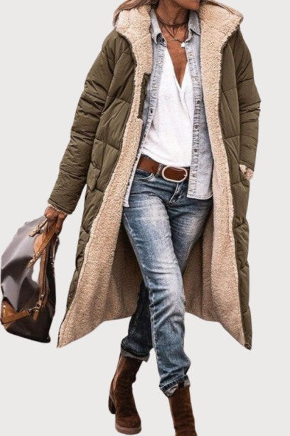 Amelia | Elegant reversible coat for women