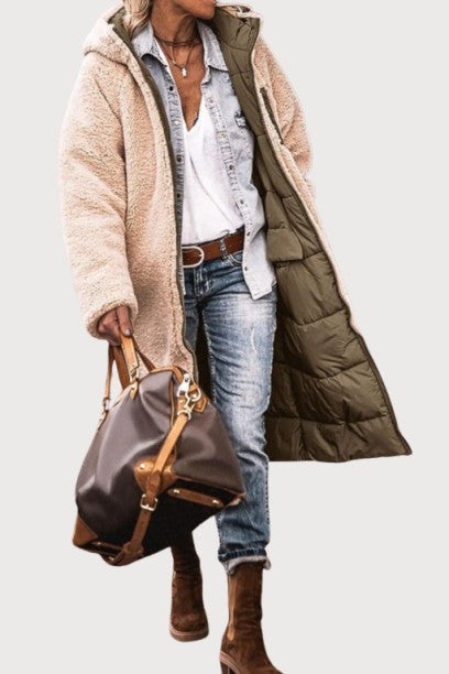 Amelia | Elegant reversible coat for women