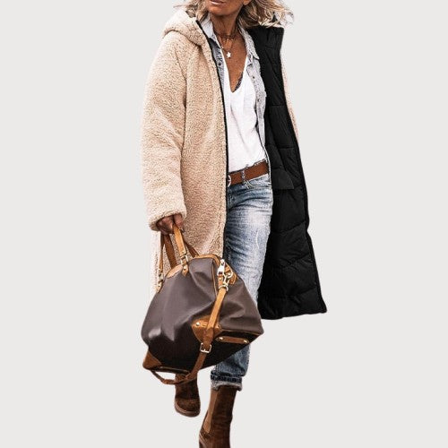 Amelia | Elegant reversible coat for women