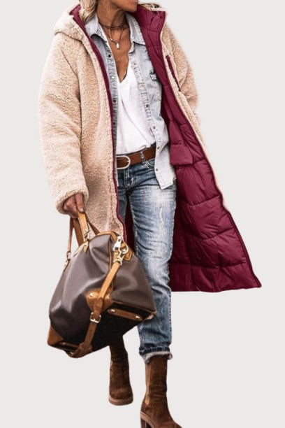 Amelia | Elegant reversible coat for women